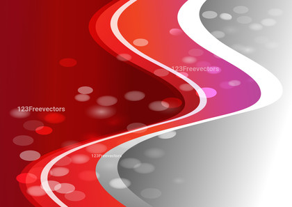 Red and Grey Creative Wave Presentation Background Template Illustration