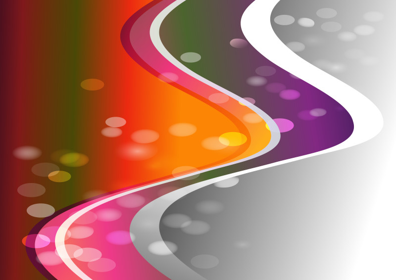 Green Orange and Pink Wave Book Cover Background