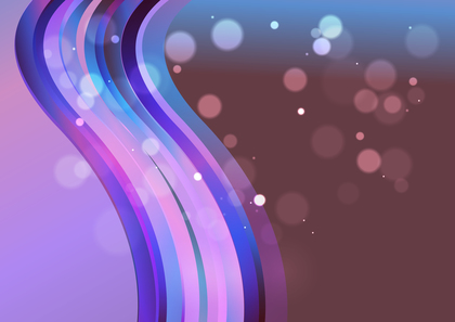 Purple Brown and Blue Creative Wave Presentation Background Template