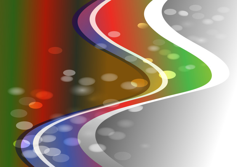 Red Green and Blue Wave Book Cover Background Template