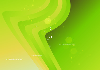 Green and Yellow Gradient Creative Wave Presentation Background Illustrator