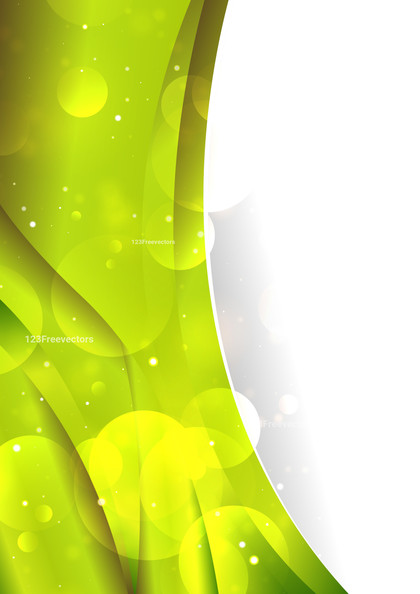 Green and Yellow Vertical Wave Business Background Template