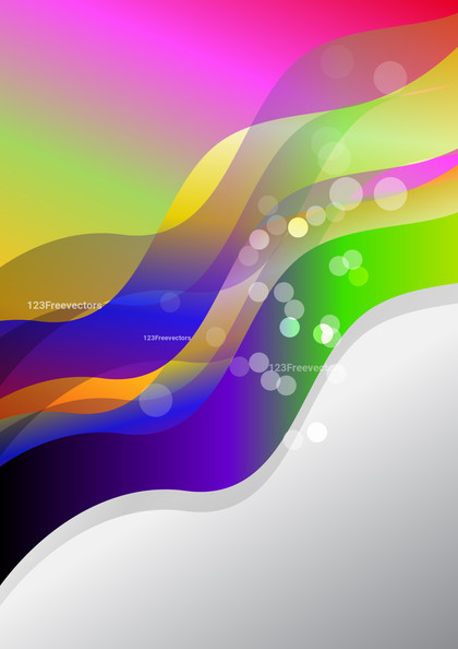Colorful Gradient vertical Business Wave Background