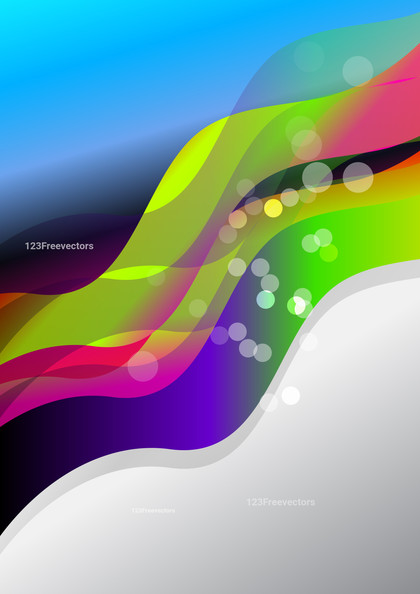 Colorful Gradient Business Wave Background Illustrator