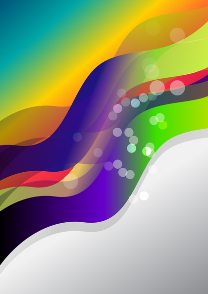 Abstract Colorful Gradient Wave Business Presentation Image