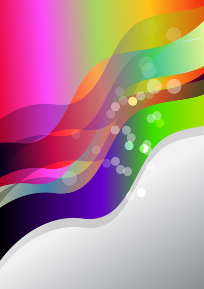 Abstract Colorful Gradient Vertical Business Wave Presentation Illustrator