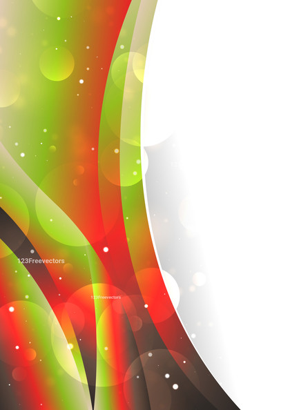 Red and Green Gradient vertical Business Wave Background Image