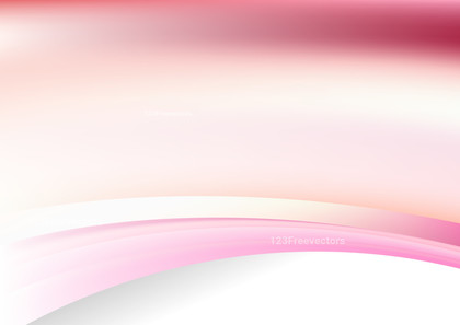 Glowing Abstract Pink and White Wave Business Background Template