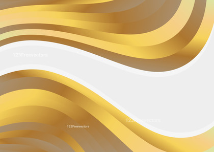 Abstract Gold Wave Business Card Background Vector Graphic