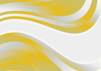 Abstract Yellow and White Business Card Background