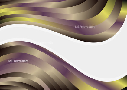 Abstract Purple Brown and Green Wave Business Card Background Design