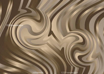 Brown Wavy Ripple Lines Background Vector Art