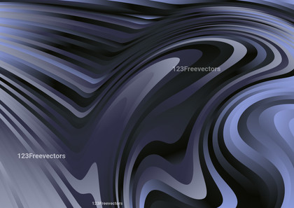 Black and Blue Abstract Curved Ripple Lines Background