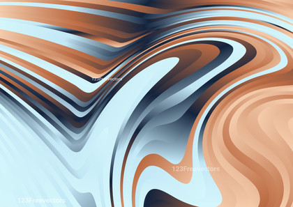 Blue and Brown Abstract Wavy Ripple Lines Background Vector Eps