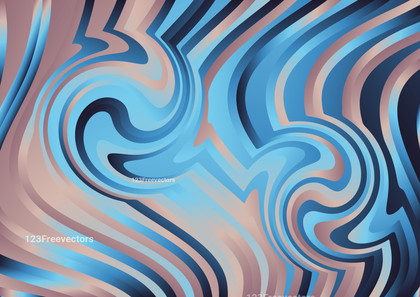 Blue and Brown Distorted Lines Background