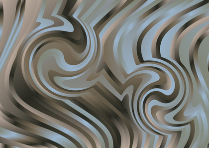 Blue and Brown Curved Ripple Lines Background