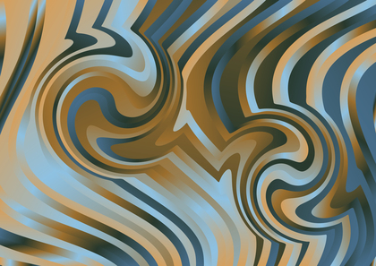 Blue and Brown Curvature Ripple Lines Background