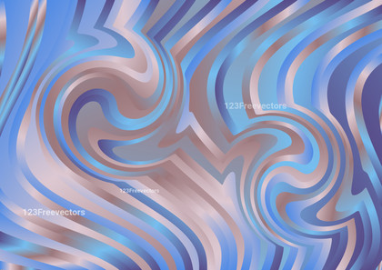 Blue and Brown Distorted Lines Background Image