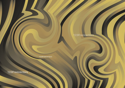 Black Brown and Yellow Abstract Ripple Lines Background