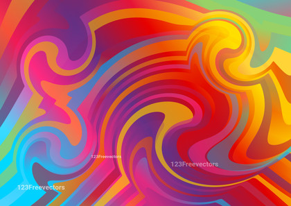 Abstract Colorful Gradient Ripple Lines Background