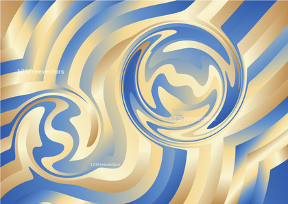 Blue and Brown Abstract Gradient Ripple Lines Background Design
