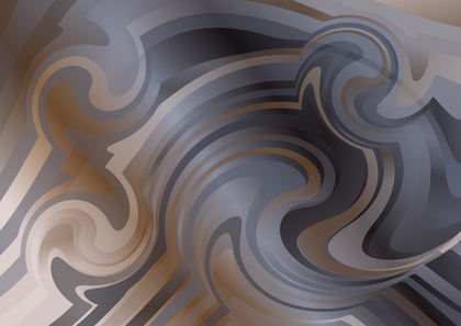 Brown and Grey Abstract Gradient Curvature Ripple Lines Background