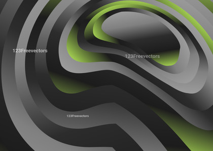Green and Grey Abstract Gradient Ripple Lines Background Vector Art