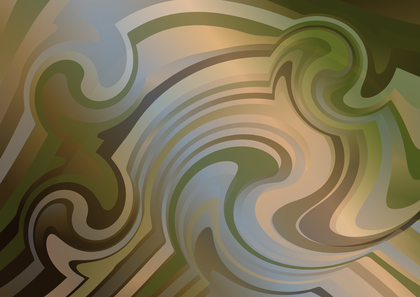 Brown Blue and Green Abstract Gradient Curved Ripple Lines Background Design