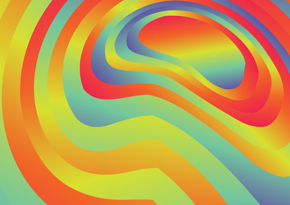 Abstract Pink Blue and Orange Gradient Distorted Lines Background Vector Image