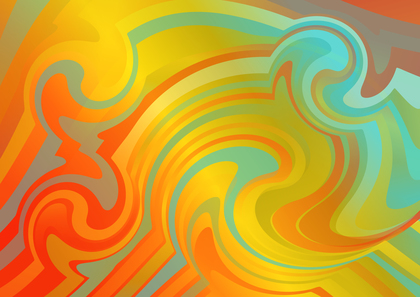 Red Orange and Blue Gradient Distorted Lines Background