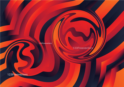 Red Orange and Blue Gradient Wavy Ripple Lines Background