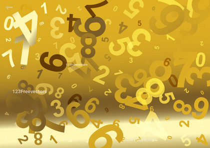 Gold and Beige Numbers Background
