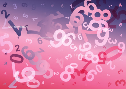 Abstract Pink and Blue Random Numbers Background