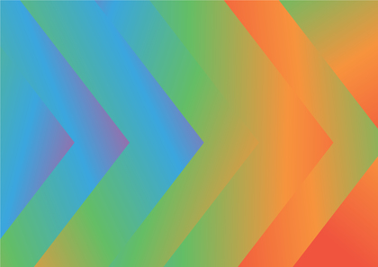 Abstract Arrow Blue Green and Orange Gradient Background Illustrator
