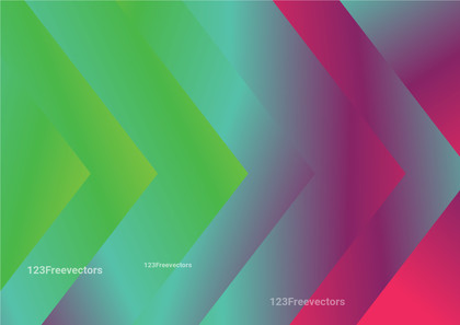 Blue Pink and Green Abstract Gradient Arrow Background
