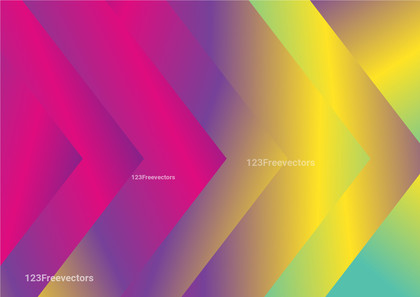 Pink Blue and Yellow Abstract Gradient Arrow Background