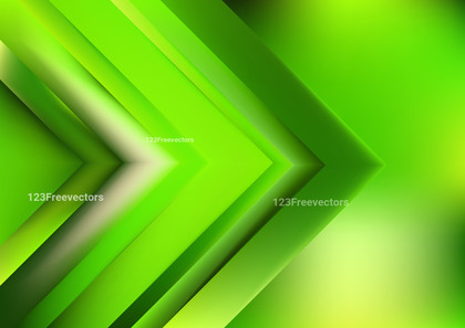 Abstract Shiny Green and Yellow Arrow Background Vector Illustration