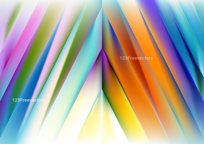 Abstract Blue Green and Orange Shiny Arrow Background