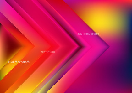 Abstract Pink Blue and Yellow Shiny Arrow Background