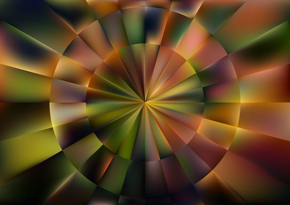 Green Orange and Black Abstract Geometric Illusion Background Image