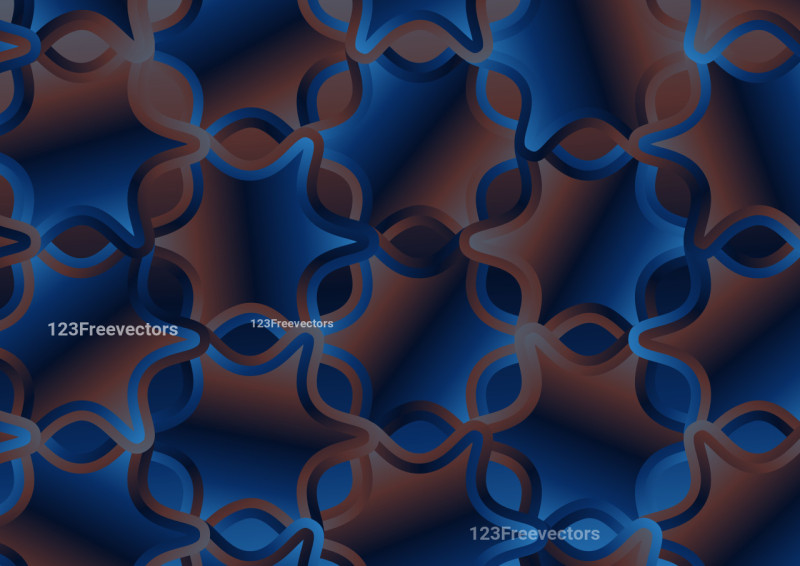 Blue and Brown Abstract Gradient Ornament Background Illustrator