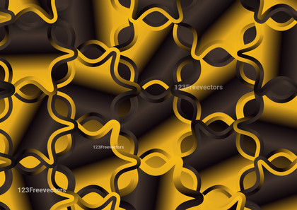Abstract Brown and Gold Gradient Ornate Pattern Background Vector Image