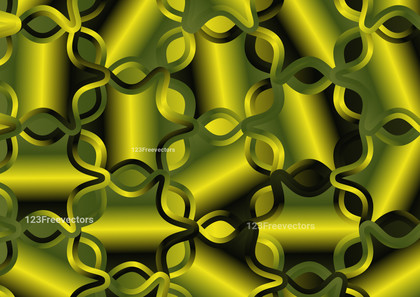 Green and Gold Gradient Ornate Pattern Background