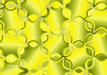 Green and Yellow Gradient Ornate Pattern Background Vector