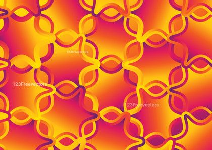 Pink and Yellow Gradient Ornament Background Vector Graphic