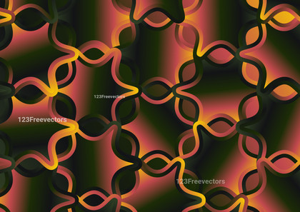 Pink Green and Yellow Abstract Gradient Ornate Pattern Background