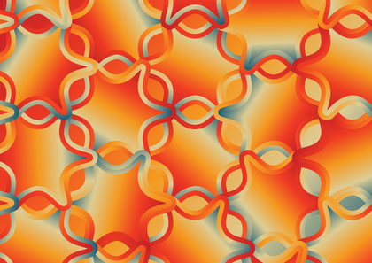 Red Orange and Blue Gradient Ornament Pattern Background