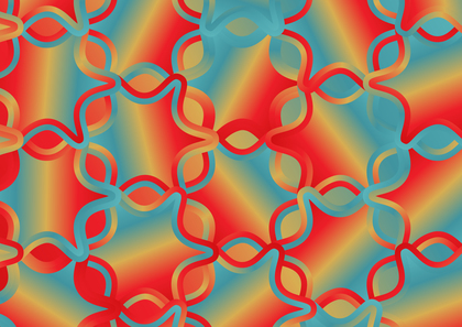 Red Orange and Blue Gradient Ornament Background
