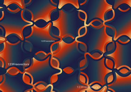 Red Orange and Blue Gradient Ornate Pattern Background
