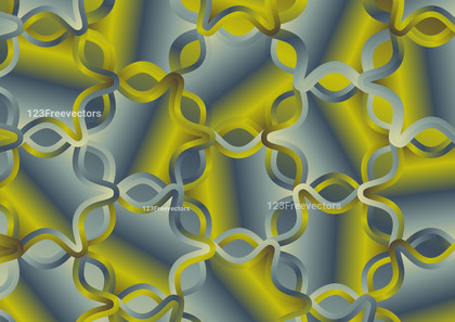 Abstract Yellow Grey and Blue Gradient Ornament Pattern Background Vector